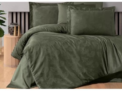 Постельное белье First Choice - Dark Nichol Dark Green (Турция), евро комплект Постельное белье First Choice - Dark Nichol Dark Green (Турция), евро комплект